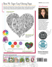 KC Doodle Art Be Happy Coloring Book