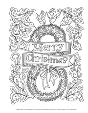Deck the Halls Holiday Coloring Book