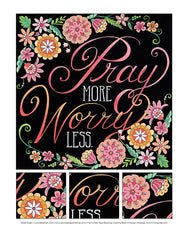 Chalk-Style Blessings Coloring Book