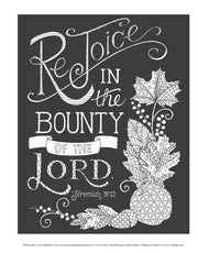 Chalk-Style Blessings Coloring Book