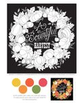Load image into Gallery viewer, Chalk-Style Simple Life Coloring Book
