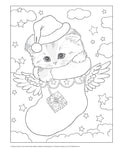Load image into Gallery viewer, Santa's Kitty Helpers Holiday Coloring Book
