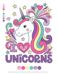 Load image into Gallery viewer, Notebook Doodles Unicorns
