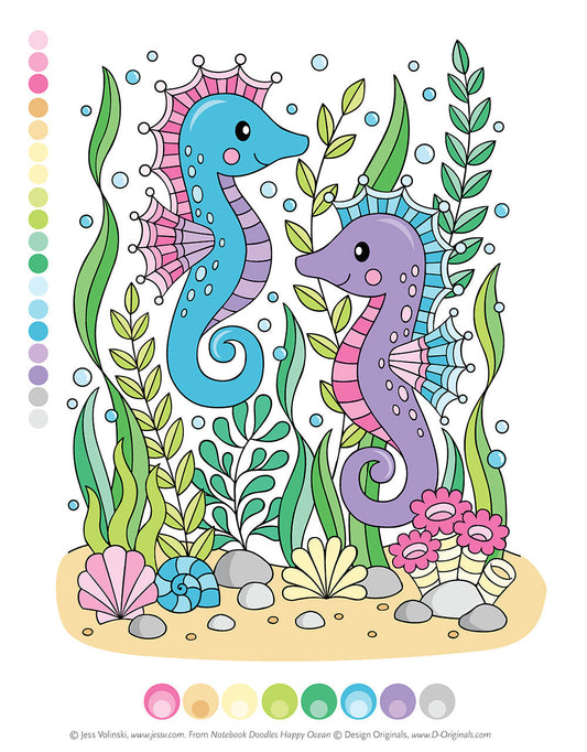 Notebook Doodles Happy Ocean