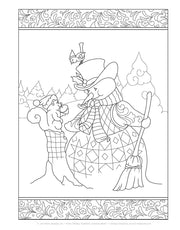 Jim Shore Holiday Traditions Coloring Book