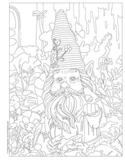 Garden Gnomes Coloring Book