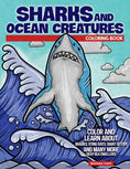 Load image into Gallery viewer, Sharks and Ocean Creatures Coloring Book
