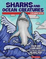 Sharks and Ocean Creatures Coloring Book