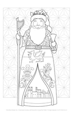 Jim Shore Santas, Gnomes, and Nutcrackers Around the World Coloring Book