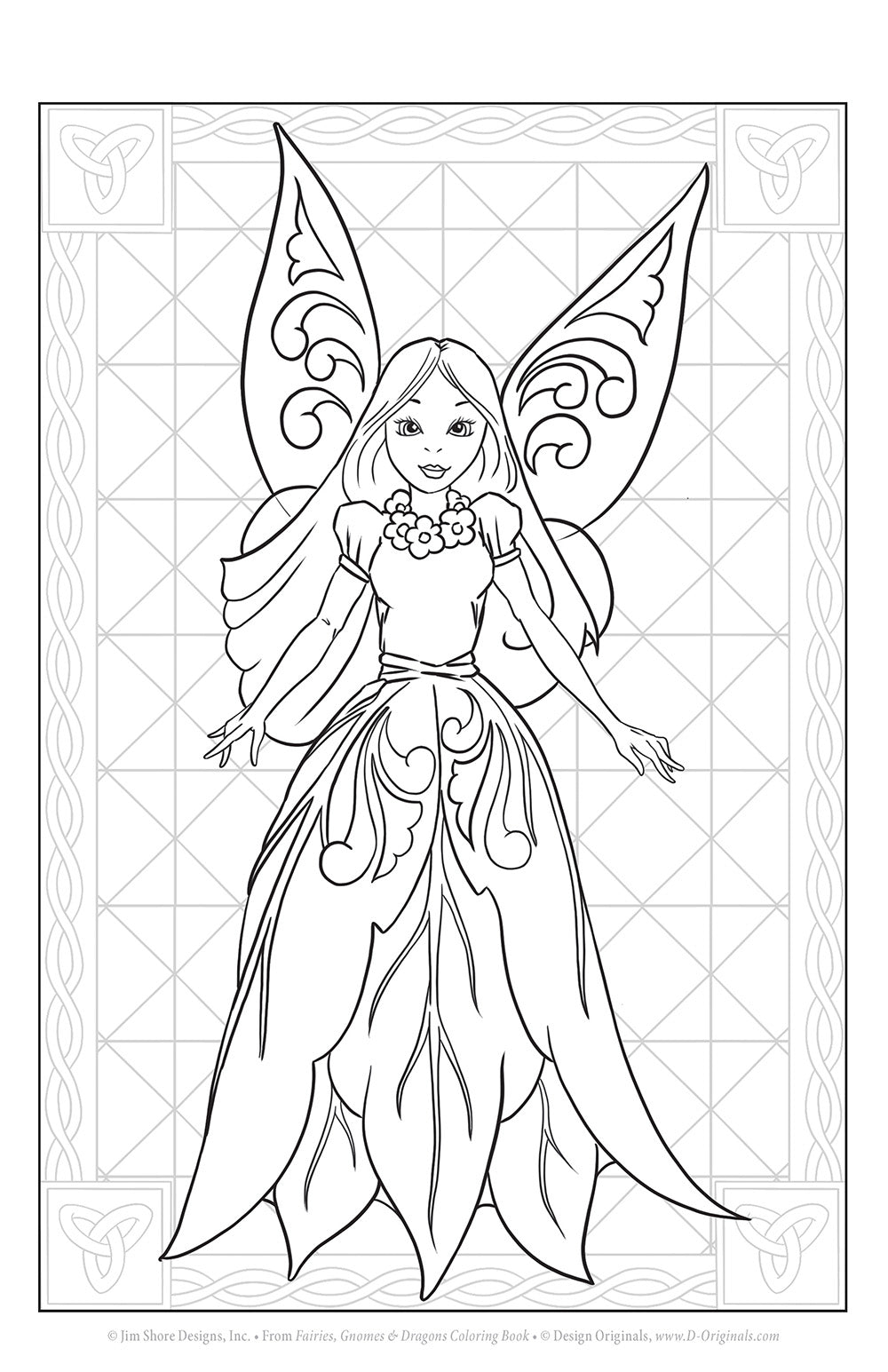 Jim Shore Fairies, Gnomes & Dragons Coloring Book