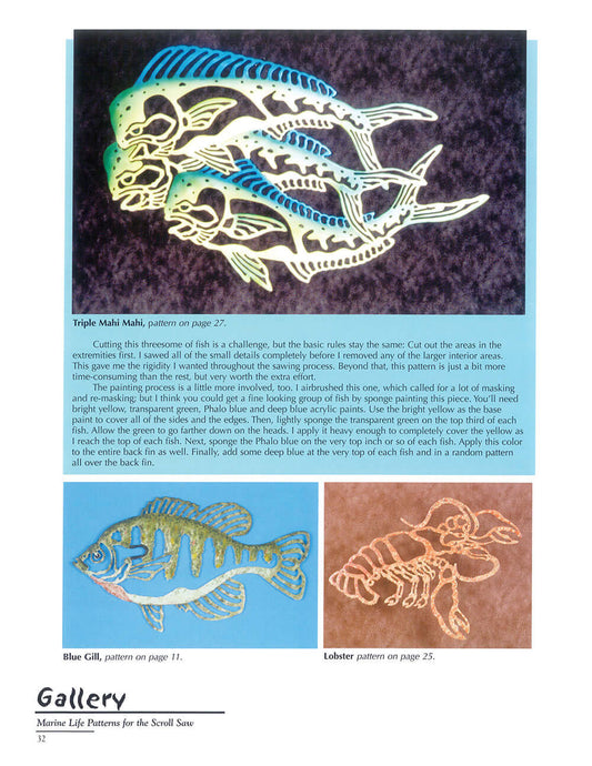 Marine Life Patterns for the Scroll Saw