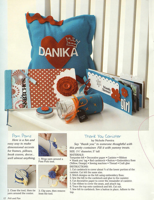 Felt and Fun for Your Home and Scrapbooks
