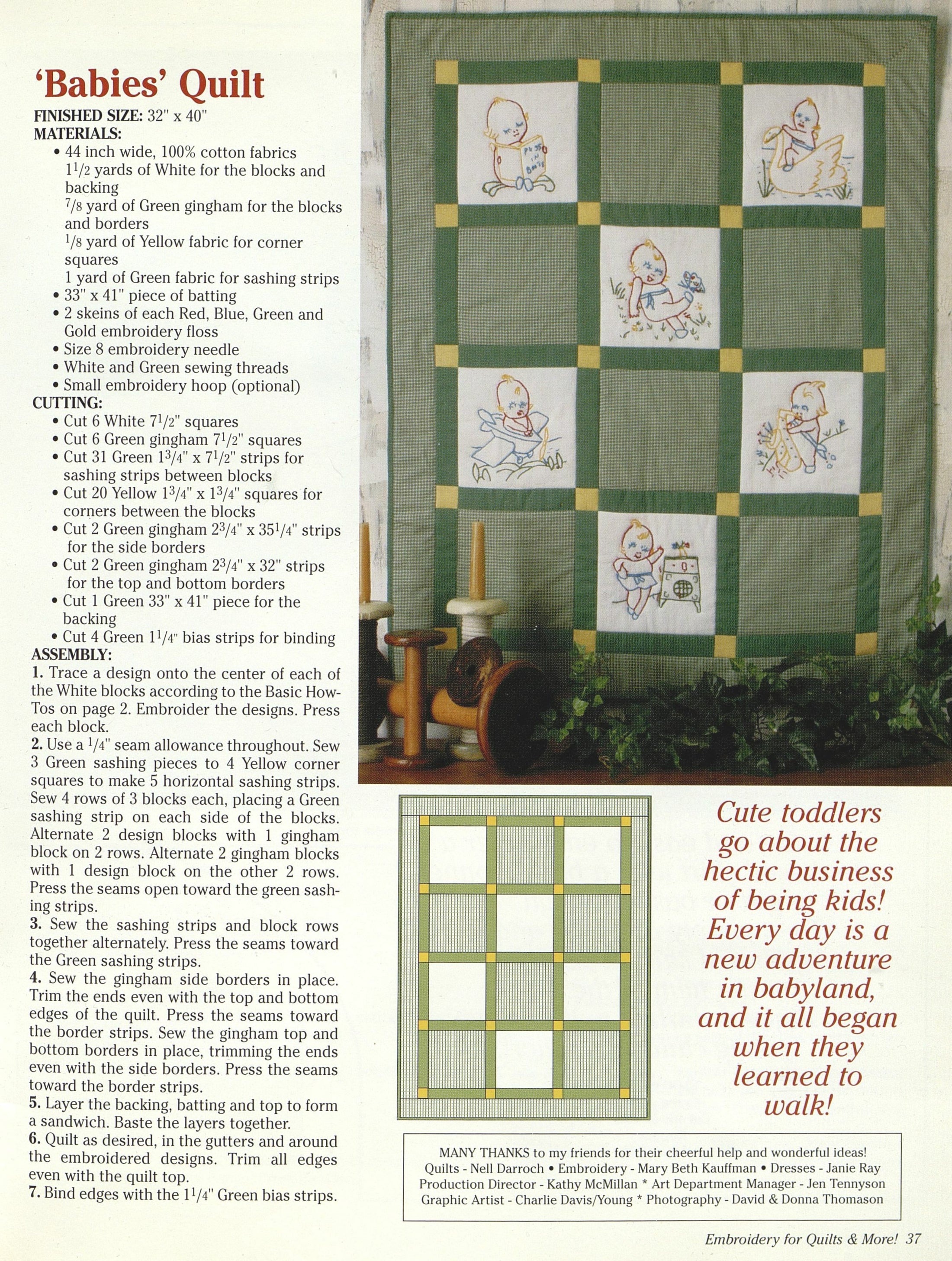 Embroidery for Quilts & More