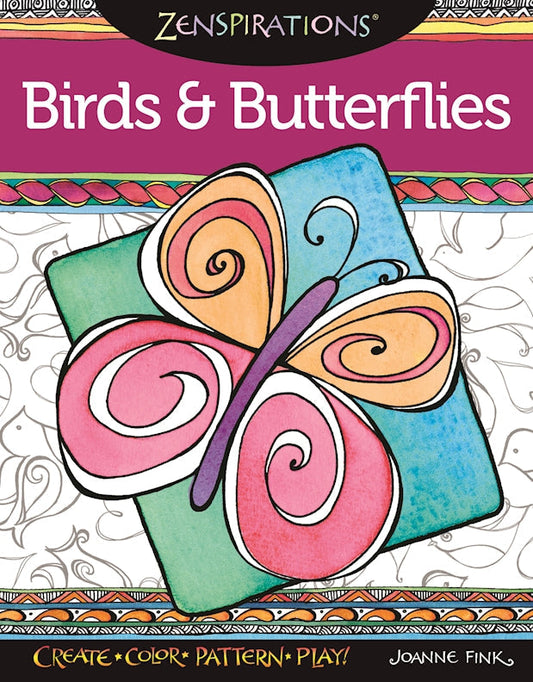Zenspirations Coloring Book Birds & Butterflies