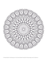 Flower Mandalas Coloring Book
