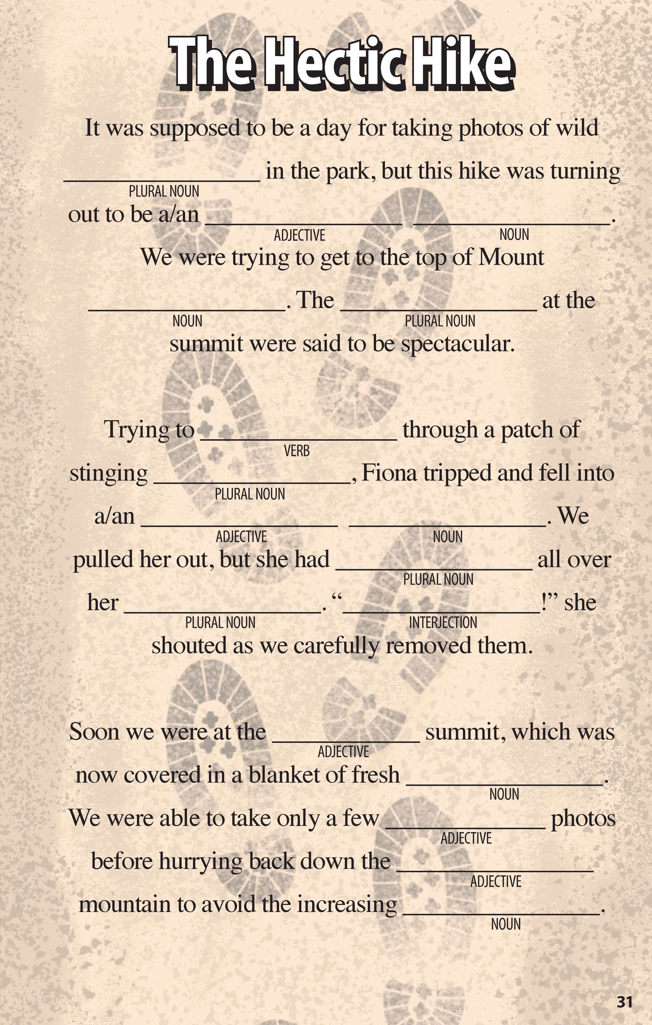 Sports Funny Fill-Ins for Kids