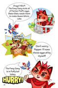 Load image into Gallery viewer, Ninja Kitties Fried Eggs and the Red Gem
