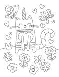 Load image into Gallery viewer, Silly Caticorns Coloring Book
