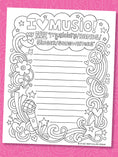 Load image into Gallery viewer, Notebook Doodles Peace Love and Music Guided Journal
