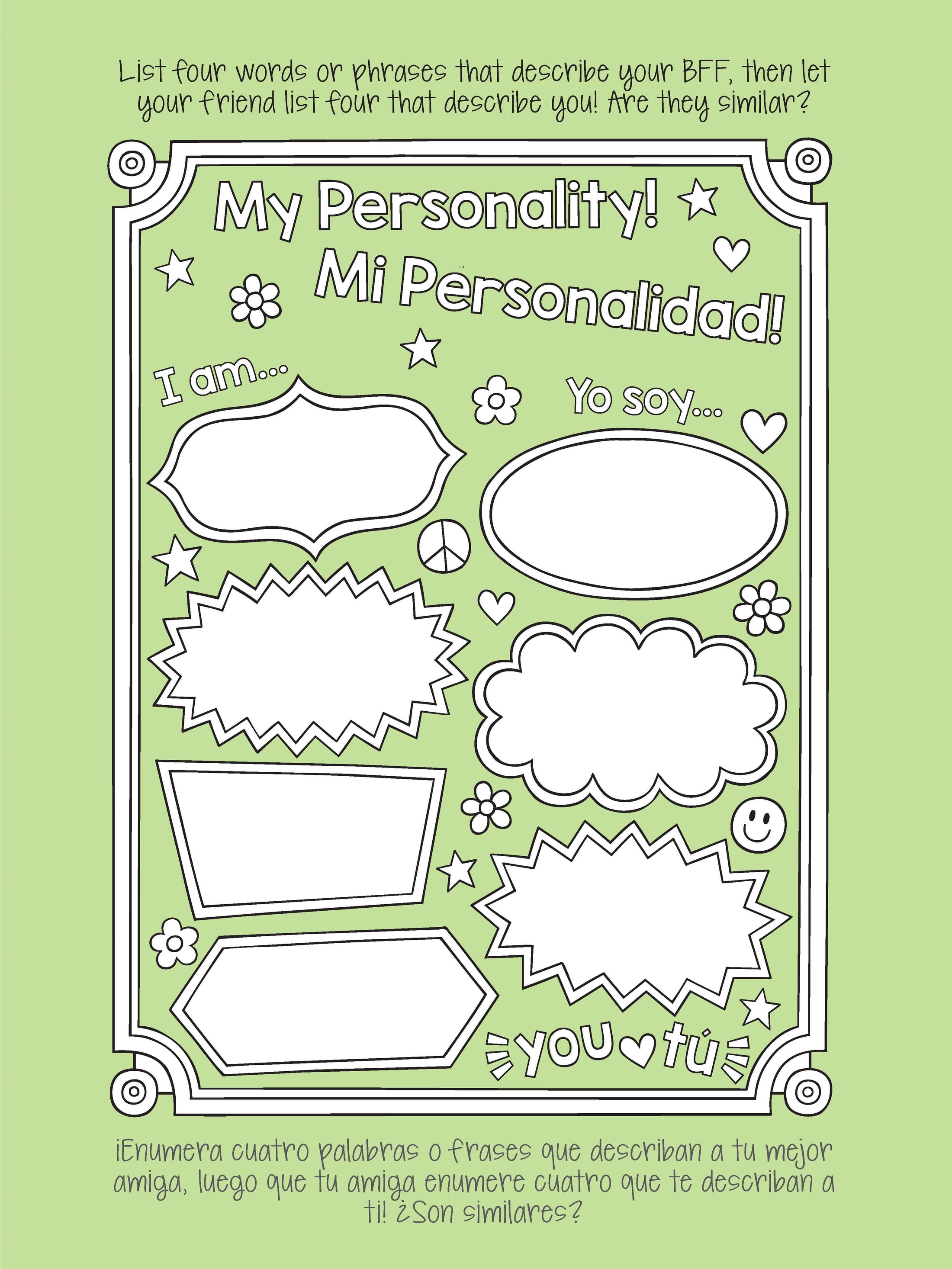 Notebook Doodles My Friendship Journal/Mi Diario de Amistad