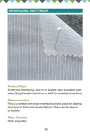 Guide to Interfacings