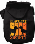 Load image into Gallery viewer, Black Cat Society Halloween Pet Hoodie
