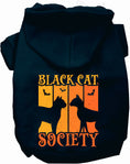 Load image into Gallery viewer, Black Cat Society Halloween Pet Hoodie
