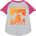 Load image into Gallery viewer, Black Cat Society Pet Raglan Shirt
