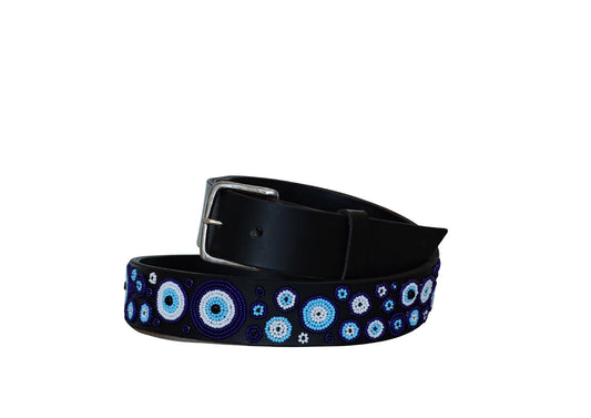 TKC Evil Eye Scattered Belt - Wide Width - Silver Buckle