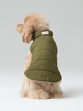 Load image into Gallery viewer, Reversible Dog Vest Jacket - Green Brown

