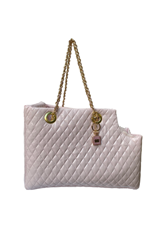 Kate Quilted Carrier, Pearl Pink 
