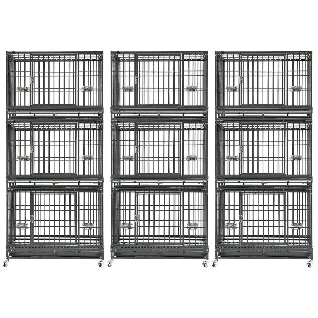 37" Stackable Heavy Duty Dog Crate 371D03