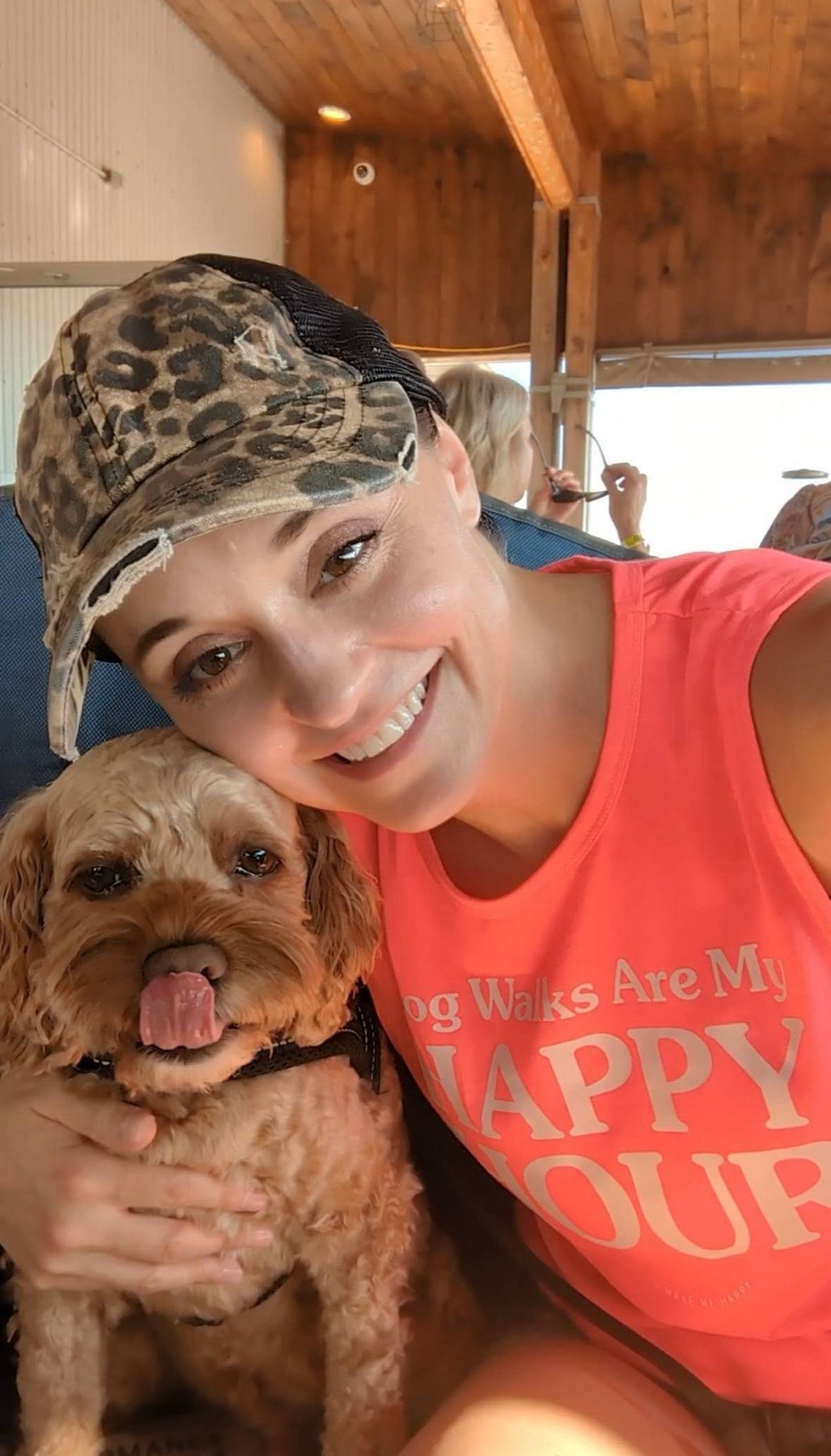 Dog Walks Are My Happy Hour Crop Top | Gift for Dog Lovers