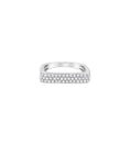 Load image into Gallery viewer, OLIVE & CHAIN Diamond Square Ring - Yellow Gold, 5.5
