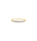 Load image into Gallery viewer, OLIVE & CHAIN Diamond Graduated Wedding Band - Yellow Gold, 5.5

