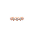 Load image into Gallery viewer, OLIVE & CHAIN Diamond Clover Stackable Band - Yellow Gold, 6.0
