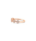 Load image into Gallery viewer, OLIVE & CHAIN Diamond Clover Stackable Band - Yellow Gold, 7.0
