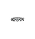 Load image into Gallery viewer, OLIVE & CHAIN Diamond Clover Stackable Band - Yellow Gold, 6.5
