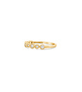 Load image into Gallery viewer, OLIVE & CHAIN Diamond Alternating Bezel Set Band - Yellow Gold, 6.5
