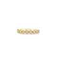 Load image into Gallery viewer, OLIVE & CHAIN Diamond Hexagon Set Band - Yellow Gold, 5.0
