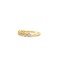 Load image into Gallery viewer, OLIVE & CHAIN Diamond Hexagon Set Band - Yellow Gold, 6.5
