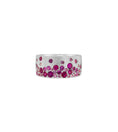 Load image into Gallery viewer, OLIVE & CHAIN Ruby & Pink Sapphire Celestial Cigar Band - Rose Gold, 5.5
