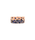 Load image into Gallery viewer, OLIVE & CHAIN Sapphire Celestial Cigar Band - White Gold, 6.0
