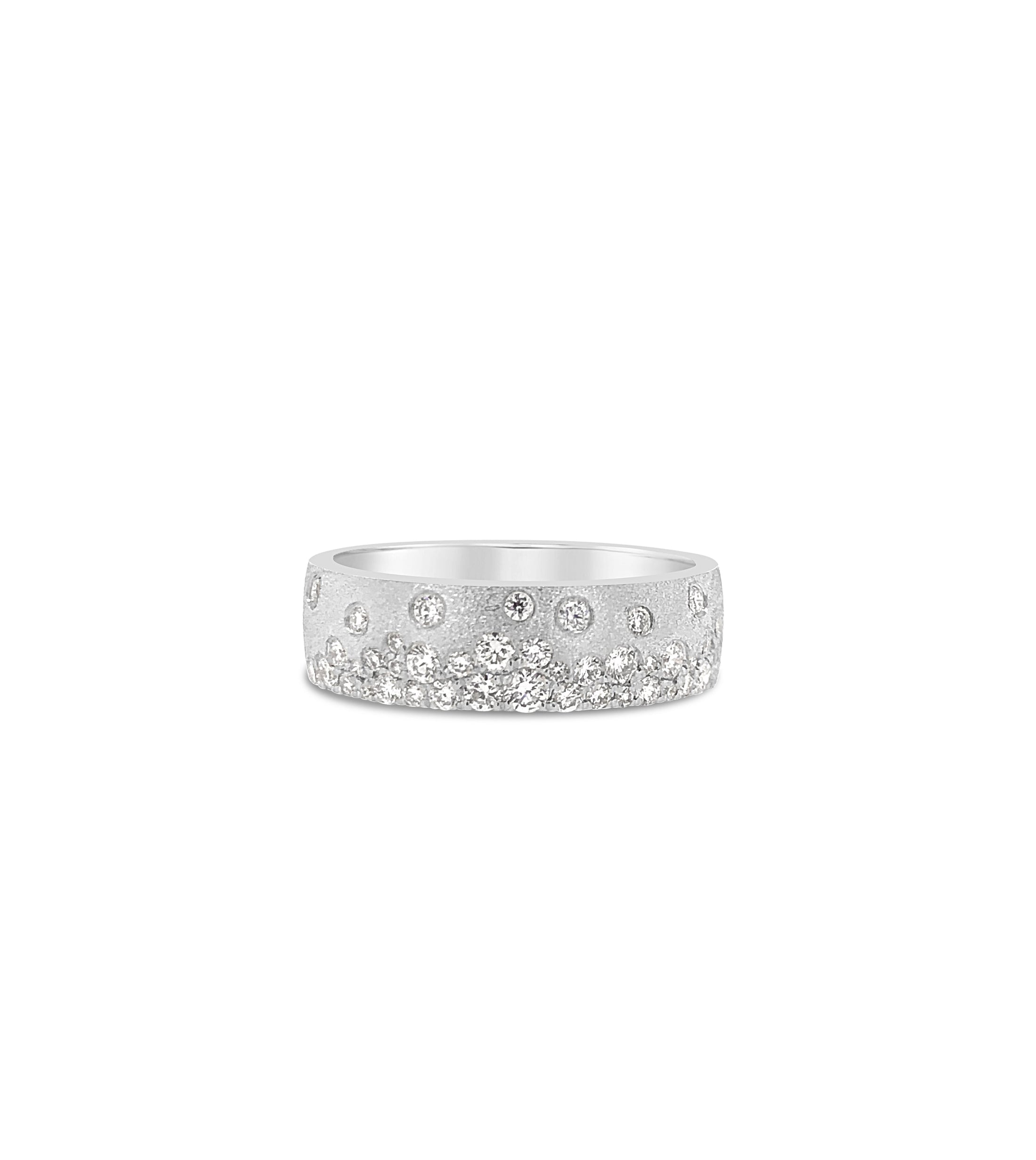 OLIVE & CHAIN Diamond Celestial Mini Cigar Band - Yellow Gold, 5.5