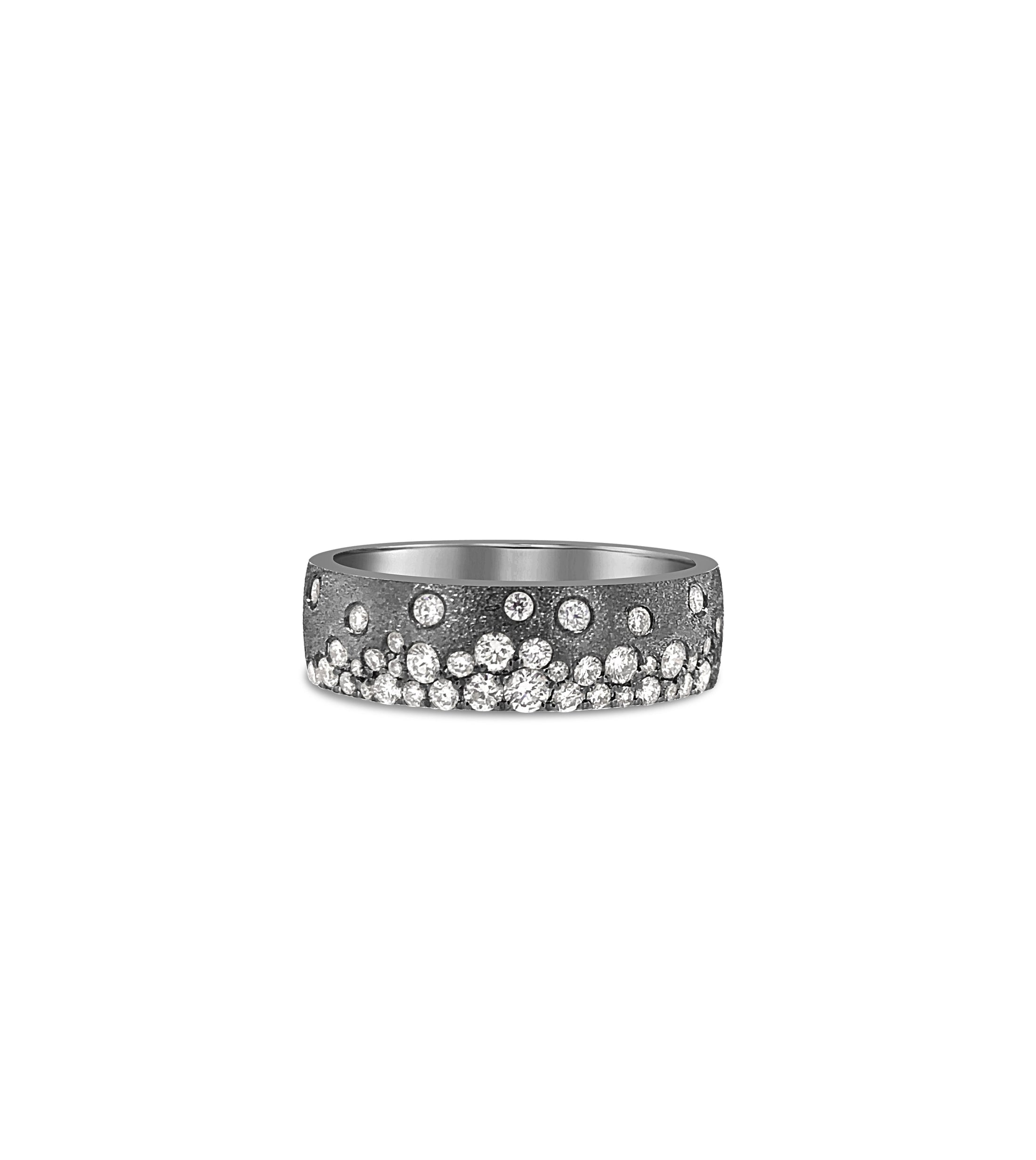 OLIVE & CHAIN Diamond Celestial Mini Cigar Band - Yellow Gold, 6.5