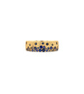 Load image into Gallery viewer, OLIVE & CHAIN Sapphire Celestial Mini Cigar Band - White Gold, 5.5
