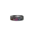 Load image into Gallery viewer, OLIVE & CHAIN Rainbow Celestial Mini Cigar Band - Yellow Gold, 6.5
