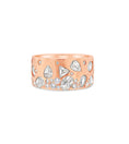 Load image into Gallery viewer, OLIVE & CHAIN Rose Cut Diamond Celestial Band - Yellow Gold, 6.0
