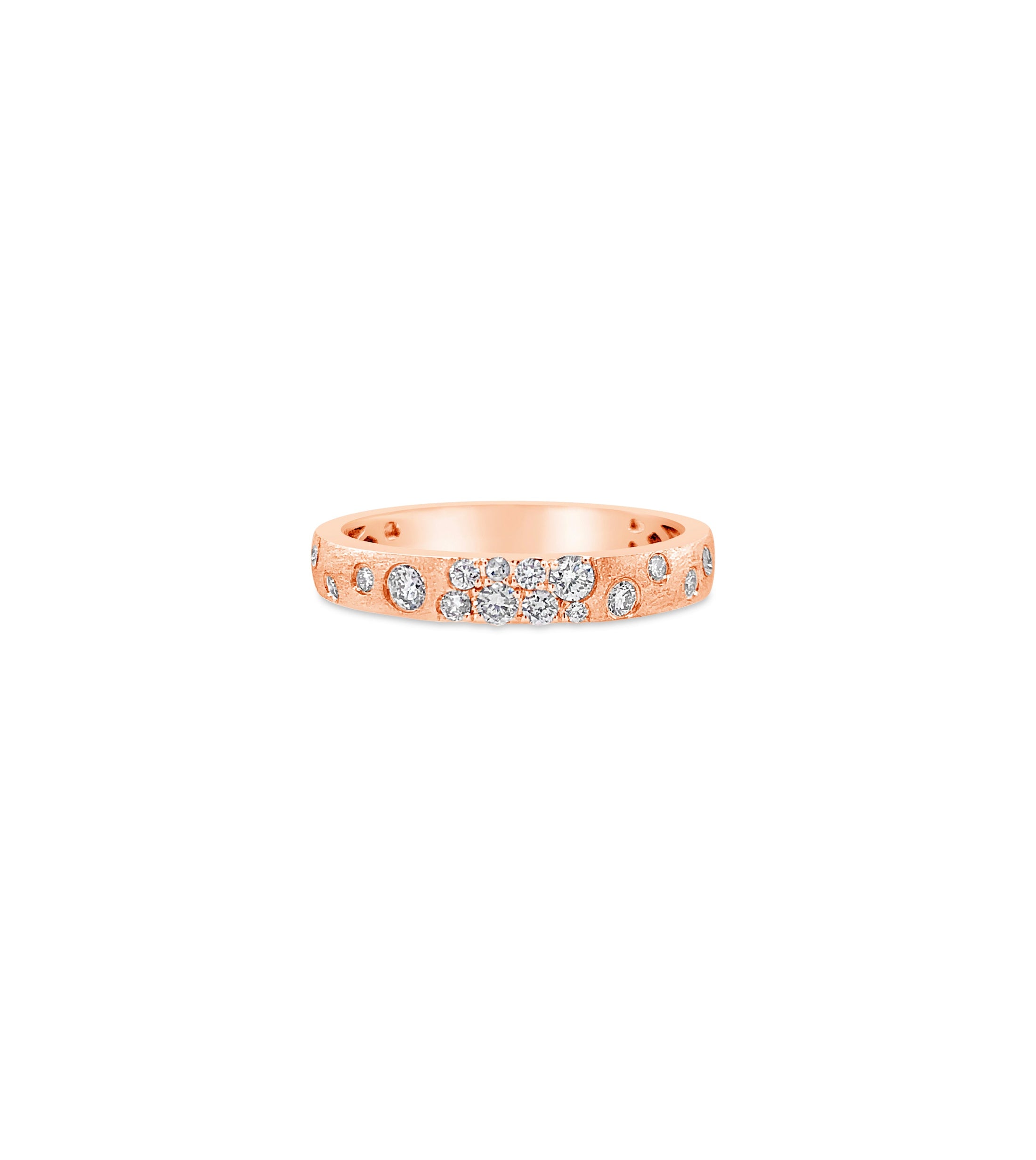 OLIVE & CHAIN Diamond Celestial Petite Band - Yellow Gold, 6.0