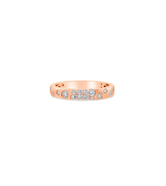 OLIVE & CHAIN Diamond Celestial Petite Band - Yellow Gold, 6.0